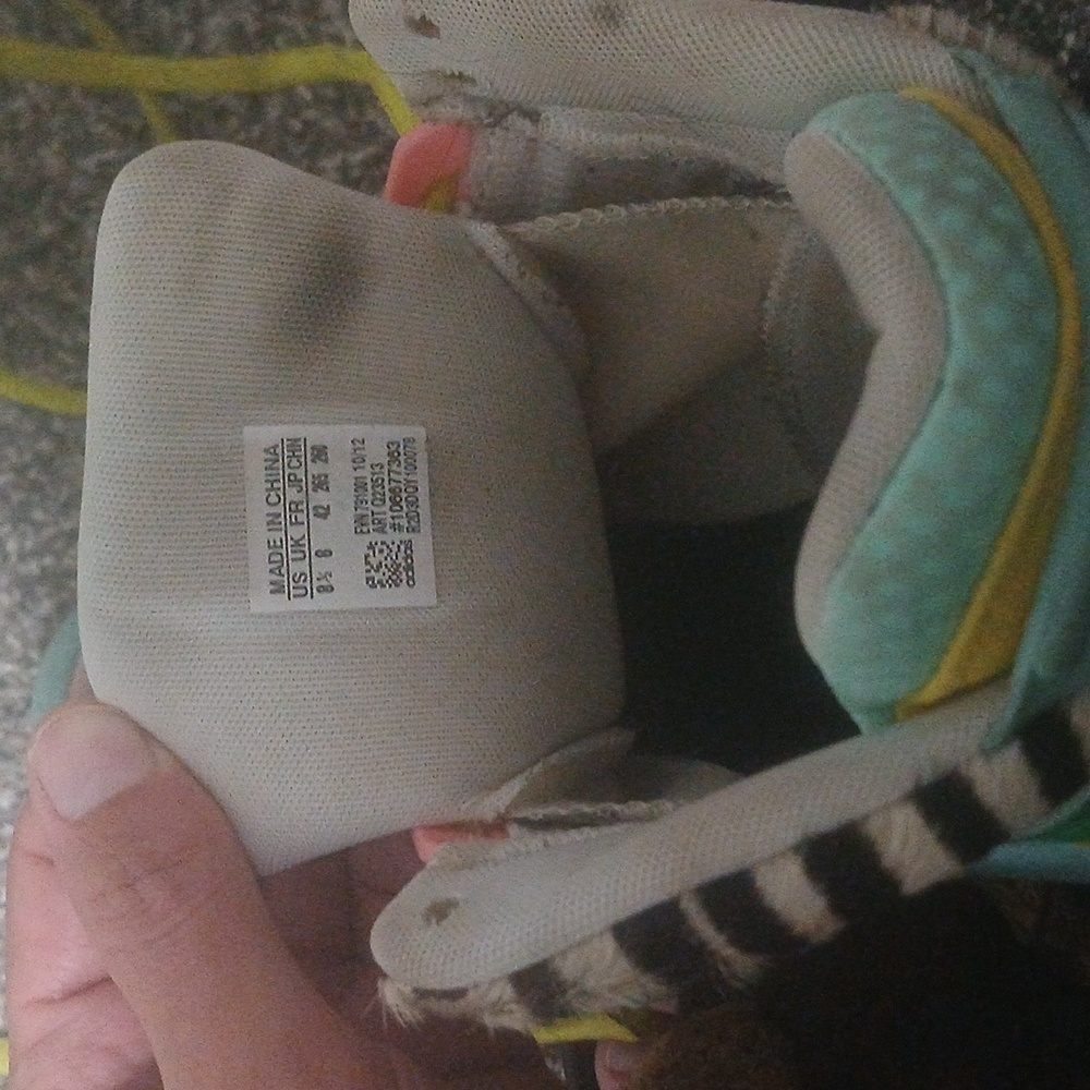 Jeremy Scott x Adidas Multicolor High-Top Sneakers - Picture 5 of 6